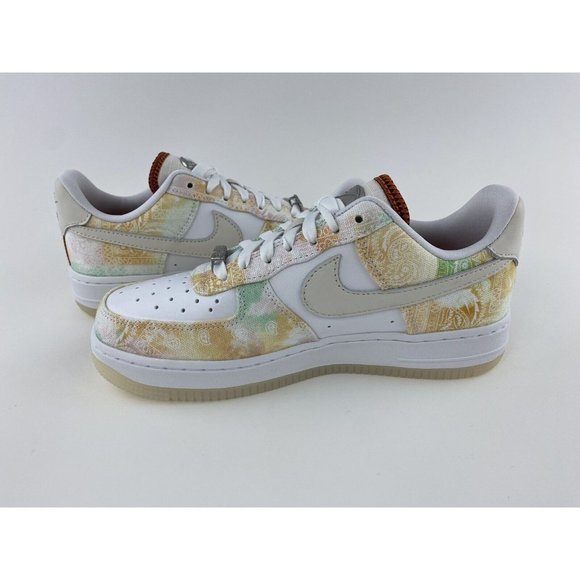 Nike Air Force 1 07 LX Pastel Paisley Women's Sneakers Shoes White FJ7739 101 - Picture 12 of 12